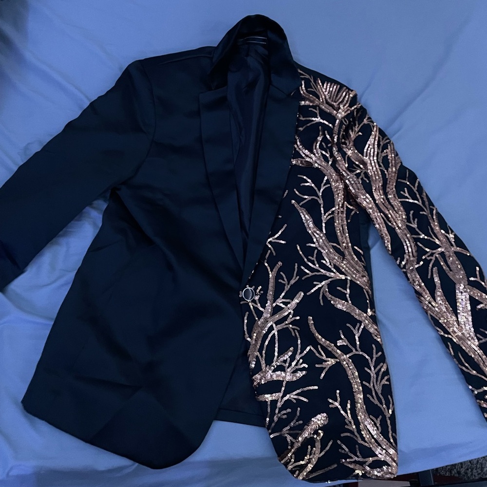 Gold & Black Dress Suit Size Small
